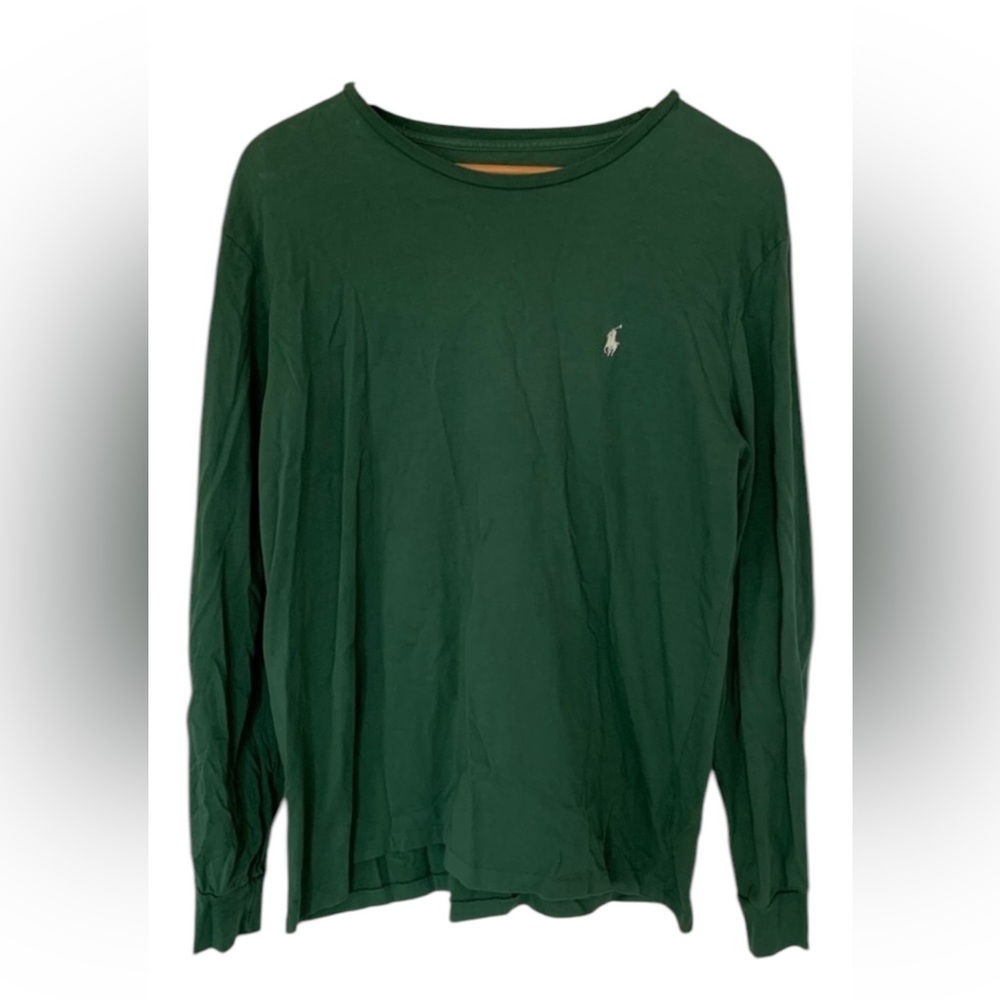 Long Sleeve Green Polo T